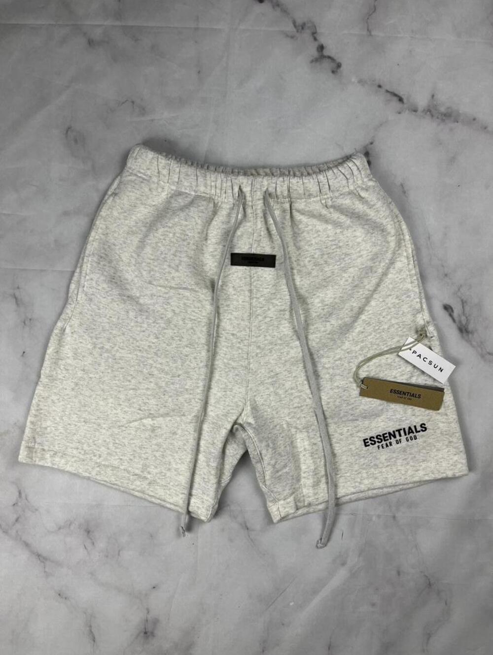 Fear of God Essentials Light Gray Sweat Shorts Size M